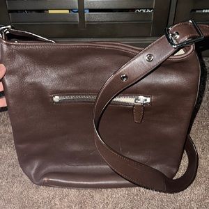 Coach Brown Leather crossbody Bucket